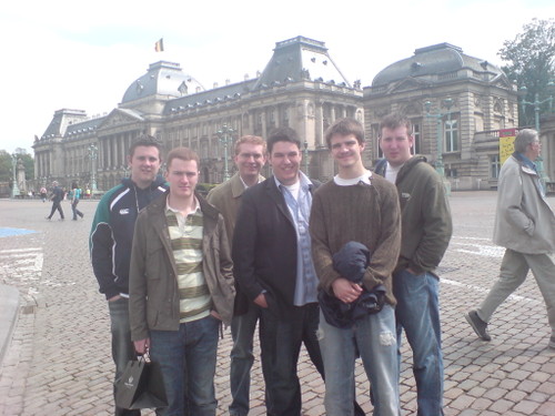 In front of the Palace